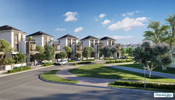 Dubai neighbourhood aerial view showing residential areas and rent zones